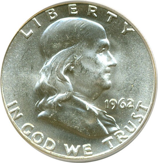 image for: 1962 50c  PCGS MS65