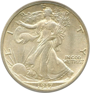 image for: 1917-S 50c Reverse PCGS MS63