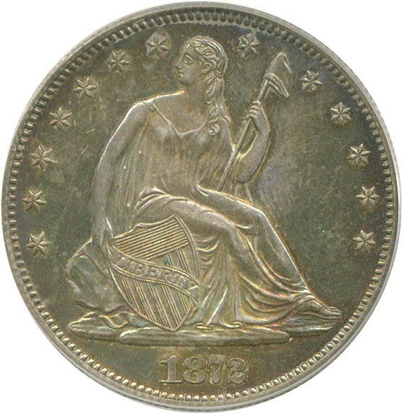 image for: 1872 50c  PCGS Proof 62