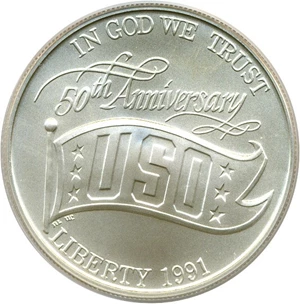 image for: 1991-D $1 USO PCGS MS69