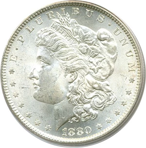 image for: 1880 $1 PCGS MS64