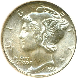 image for: 1944 10c NGC MS67
