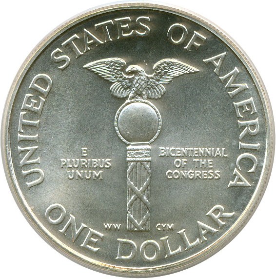 image for: 1989-D $1 Congress PCGS MS69 