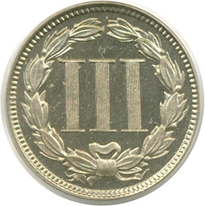 image for: 1866 3cN PCGS Proof 65 Cameo