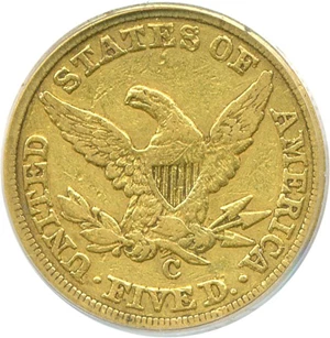 image for: 1846-C $5 PCGS VF30