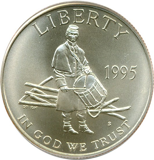 image for: 1995-S 50c Civil War PCGS MS69 