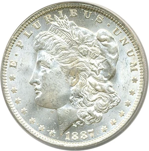 image for: 1887-O $1 PCGS MS63