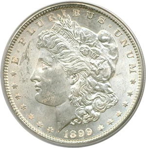 image for: 1899 $1 PCGS MS62