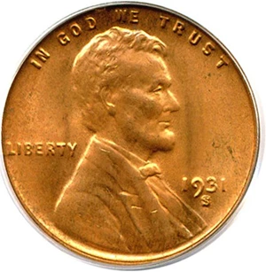 image for: 1931-S 1c PCGS/CAC MS64 RD