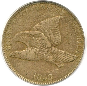 image for: 1858 1c Small Letters PCGS VF30