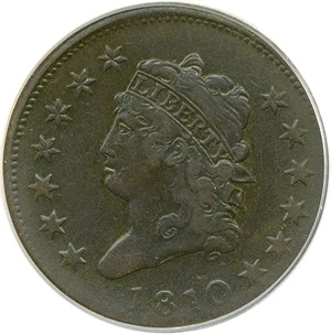image for: 1810 1c PCGS VF30