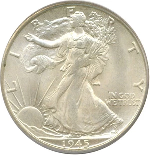image for: 1945-S 50c PCGS MS64