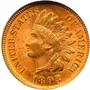 image for: 1893 1c NGC MS64 RD
