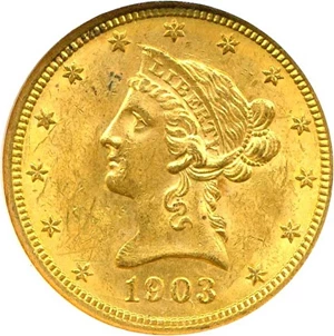 image for: 1903-O $10 NGC MS61