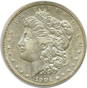 image for: 1904-S $1 PCGS AU50