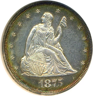 image for: 1875 20c NGC Proof 64 Cameo