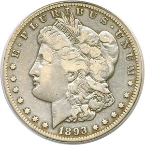 image for: 1893-CC $1 PCGS VF25
