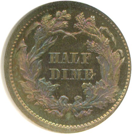 image for: 1871 H10C  NGC Proof 66 Cameo *Color*