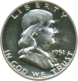 image for: 1951 50c PCGS Proof 64