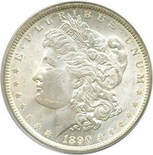 image for: 1890 $1 PCGS MS63