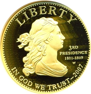 image for: 2007-W $10 Jefferson Spouse (Liberty) NGC Proof 69 UCameo w/ Mint Box and CoA