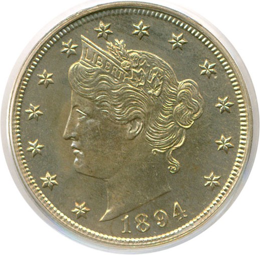 image for: 1894 5c  PCGS Proof 64 