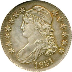image for: 1831 50c ANACS AU58