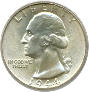 image for: 1944 25c PCGS MS66