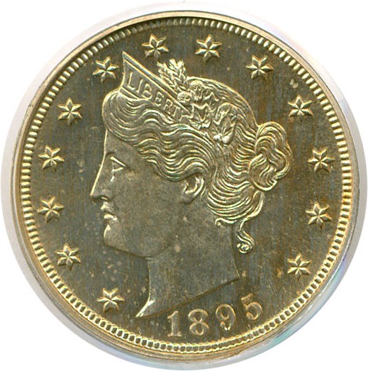 image for: 1895 5c  PCGS Proof 65 