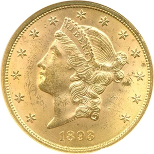 image for: 1893 $20 NGC MS63