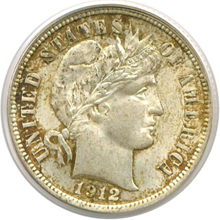 image for: 1912 10c  PCGS MS64 