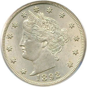 image for: 1892 5c PCGS MS64