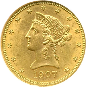 image for: 1907 $10 Liberty NGC MS63