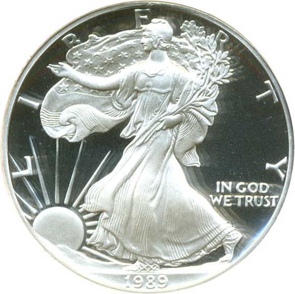 image for: 1989-S $1 Silver Eagle NGC Proof 69 UCameo