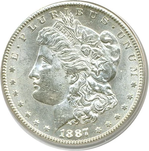 image for: 1887-S $1 PCGS MS62