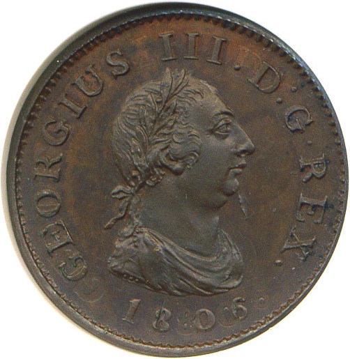 image for: Great Britain: 1806 1/4P Restrike NGC Proof 65 BN ex: Boulton Family Collection (P-1405)