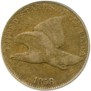 image for: 1858 1c Large Letters PCGS F12