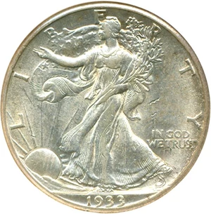 image for: 1933-S 50c NGC AU55