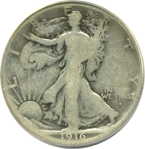 image for: 1916-S 50c PCGS Good-6