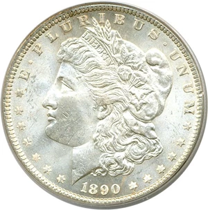 image for: 1890 $1 PCGS MS63