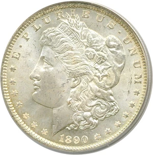 image for: 1890 $1 PCGS MS63