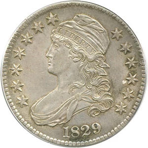 image for: 1829 50c PCGS AU58