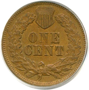 image for: 1865 1c Plain 5 PCGS XF40