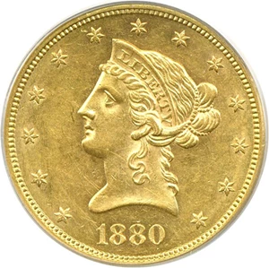 image for: 1880-S $10 PCGS AU55