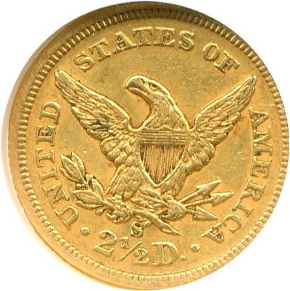 image for: 1875-S $2 1/2  NGC AU50