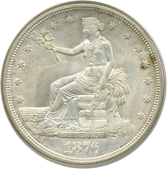 image for: 1876-S Trade$  PCGS MS62