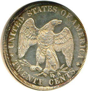 image for: 1875 20c NGC Proof 64 Cameo