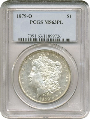 image for: 1879-O $1 PCGS MS63 PL