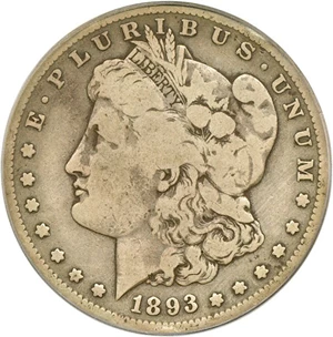 image for: 1893-S $1 PCGS VG10