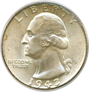 image for: 1943-D 25c PCGS MS66